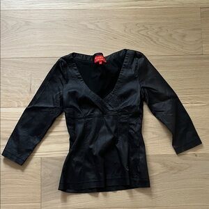 Vivienne Westwood Black V-Neck Blouse